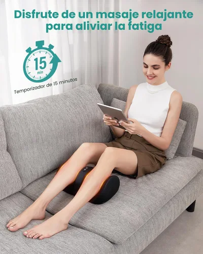 Miniatura 6 de Nekteck Masajeador de pies con calor y rodillo para pies, masajeador Shiatsu de pantorrilla y pierna para circulación y alivio del dolor