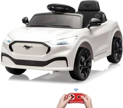 Miniatura 8 de Bobike - Auto eléctrico para niños, coche eléctrico de 12V para niños pequeños con control remoto, juguetes para pasear para niños con luces LED