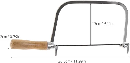 Miniatura 3 de DOITOOL Sierra de afrontamiento de 12 pulgadas para carpintería con mango ergonómico de madera dura y cuchillas de repuesto, sierra de mano