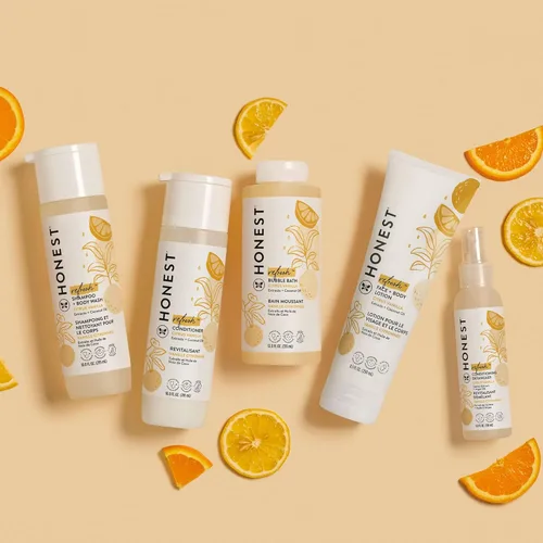 Miniatura 8 de The Honest Company Acondicionador de vainilla cítrica + paquete desenredante acondicionador (10 onzas líquidas, 4 onzas líquidas) Derivado