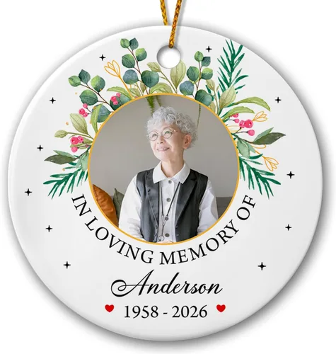 Miniatura 18 de Foto personalizada para el primer adorno de Navidad del bebé 2026, regalo de recuerdo del bebé, adornos de foto de primera Navidad para bebé