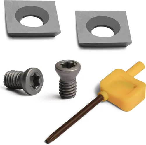 Miniatura 9 de Juego de dos piezas de hoja redonda con punta de carburo TCT de 0.350x0.079 in-30° para herramientas de ahuecamiento.