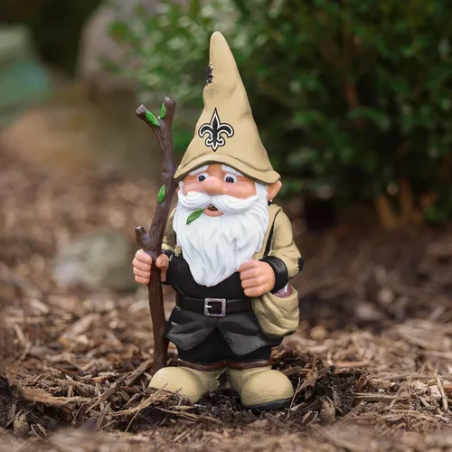 Miniatura 5 de FOCO NFL Team Logo Holding Stick Garden Statue Outdoor Gnome Varios