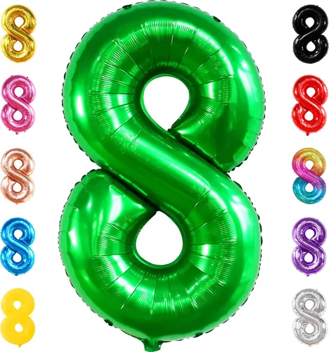 Miniatura 81 de Globo gigante plateado del número 0 de 40 pulgadas – Globo Mylar del número 0 Globo plateado 0 para decoraciones de fiesta Globo plateado