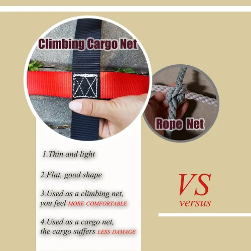 Miniatura 5 de Escalera de red ninja, escalada de carga, para niños, al aire libre, para adultos, para balcón, protección de valla, para ninja, campos