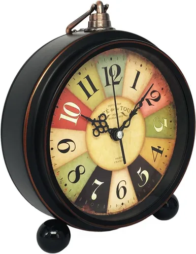 Miniatura 5 de Konigswerk - Reloj Analógico de Cuarzo, decorativo, de gran tamaño, Retro, silencioso, Sin tic-tac, reloj de escritorio, operado con batería