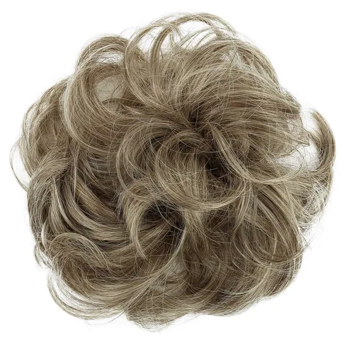 Miniatura 41 de CAISHA by Prettyshop Hairpiece Scrunchy Updo Bridal Peinado Voluminoso Ondulado Moño Desordenado Mezcla Rubio G13AL