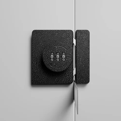 Miniatura 2 de ETEKJOY Cerradura sin llave para gabinete de 3 dígitos con combinación para puerta batiente/corredera, cajón, armario, casillero, caja de madera