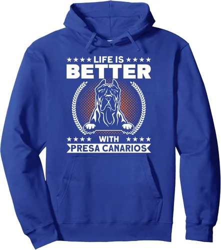 Miniatura 3 de Life Is Better With Presa Canarios Dog Lover Presa Canario - Sudadera con capucha