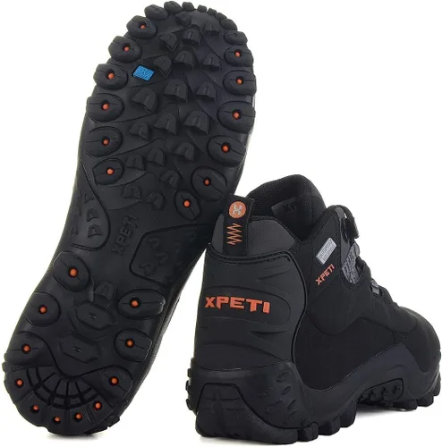 Miniatura 3 de Botas de senderismo impermeables Thermator de tiro medio para hombre, botas de senderismo para exteriores, 7