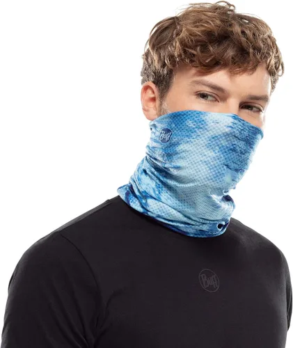 Miniatura 3 de BUFF Adult CoolNet UV Neck Gaiter, Headband & Winter Neck Warmer, Ski Mask & Face Shield, Balaclava, Black & Blue, One