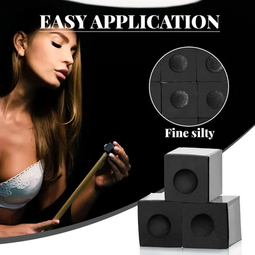 Miniatura 7 de Junkin Cubos de Tiza para Billar Taco de Billar Taco de Pool Tiza para Mesa Accesorios de Mesa para Clubes Bares Hogar