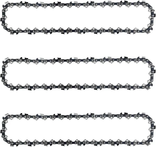 Miniatura 4 de 3 cadenas de motosierra de 10 pulgadas, cadena de repuesto para WORX WG309, cadena de 10 pulgadas para Sun Joe SWJ803E SWJ807E - 3/8 pulgadas, 050