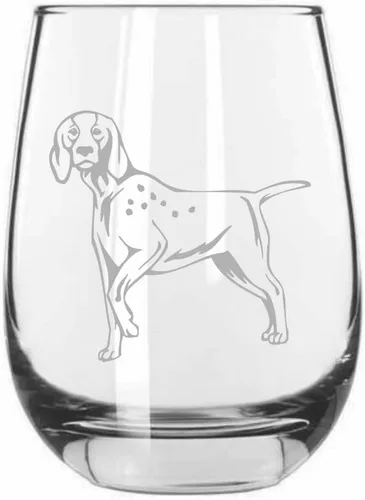 Miniatura 5 de Sakhalin Husky Dog - Copa de vino grabada personalizada de 15.25 onzas sin tallo