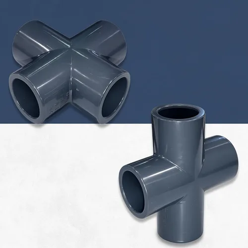 Miniatura 3 de ERA, Schedule 80 PVC, Cross Fitting, Serie 820, Conexión de enchufe (1/2")