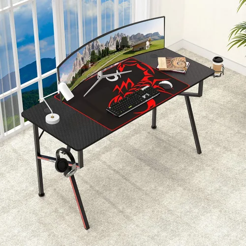 Miniatura 4 de EUREKA ERGONOMIC EE - Escritorio para juegos de oficina, escritorio para computadora, mesa para el hogar, escritorio de 47 pulgadas con alfombrilla
