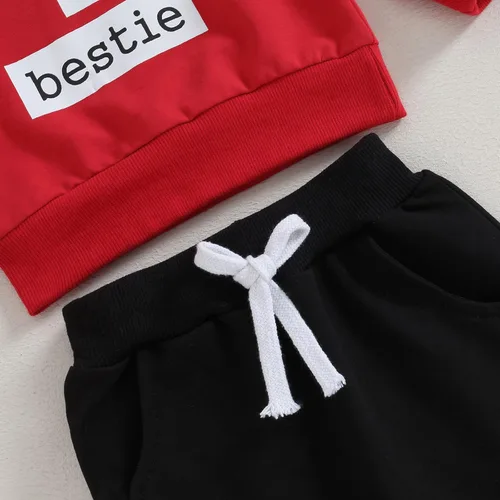 Miniatura 5 de YOKJZJD Newborn Baby Boy Christmas Outfit Merry Christmas Sweatshirt Long Sleeve T-Shirt Tops Toddler Jogger Pants Set (Red, 2-3 Years)