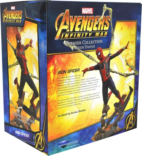 Miniatura 5 de Diamond Select Toys Colección Marvel Premier: Estatua de resina de Avengers Infinity War Spider-Man