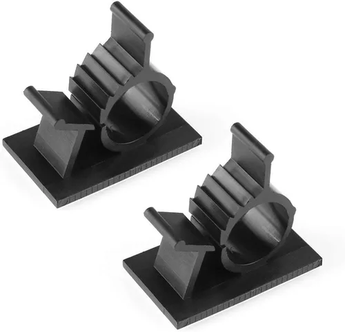 Miniatura 7 de abrazadera ajustable de nylon con base adhesiva para sostener cables