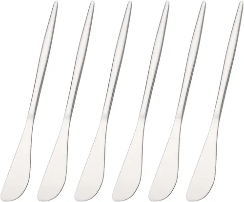 Miniatura 9 de Cuchillo esparcidor de 6 piezas, cuchillos esparcidores de queso de acero inoxidable para cocina, cuchillo de postre para aperitivo, mantequilla