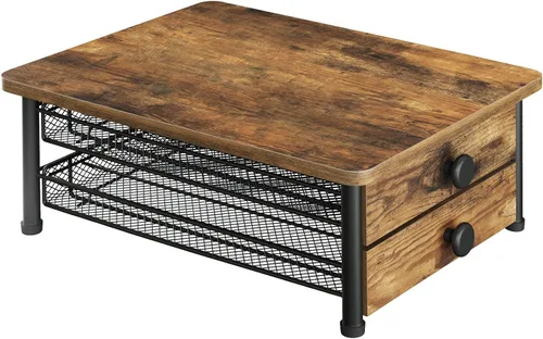 Miniatura 11 de YATINEY Soporte para cajones de cápsulas de café, cajón de cápsulas de café para taza K, organizador de almacenamiento de cápsulas de café de Rustic
