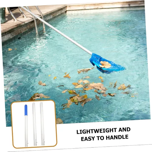 Miniatura 3 de NOLITOY Lago Skimmer poste de conexión de metal resistente largo poste el 3.3 ft para el mantenimiento de la piscina