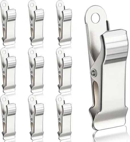 Miniatura 8 de 6 piezas de abrazaderas mini de metal, abrazadera de resorte mini, clips de cocodrilo de aligátor de 1/2 pulgada de ancho para trabajo, mordaza