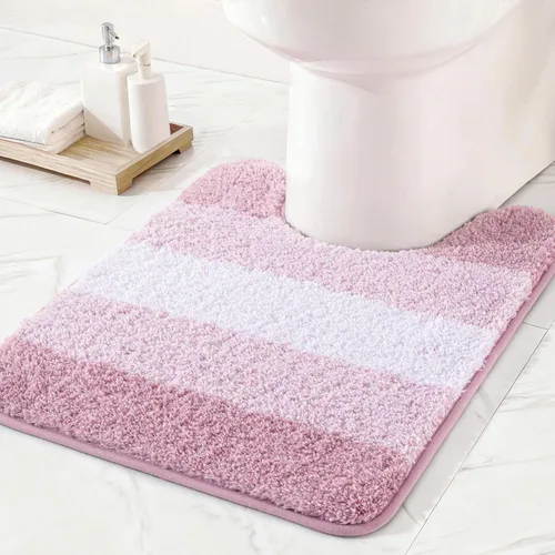 Miniatura 33 de Exclusivo Mezcla Tapetes de baño de 17 x 24 pulgadas, extra suaves, antideslizantes, absorbentes, de microfibra, lavables a máquina, de secado