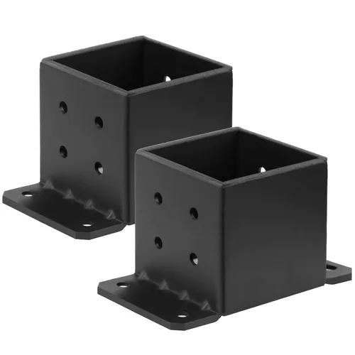 Miniatura 4 de 2 PCS Bases para Postes de 6x6, Soportes para Postes de 6x6 Calibre 8, Anclaje para Postes de Concreto Resistente Soporte de Pérgola para Terraza