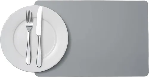 Miniatura 15 de Restaurantware Juego de 6 manteles individuales de cocina de 16 x 12 pulgadas para mesa de comedor en relieve, impermeables, con forma de huevo