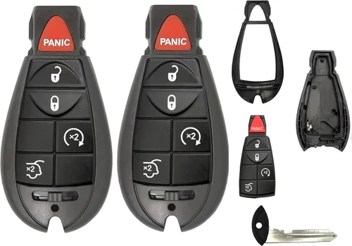 Fobik - Llavero Fobik con 5 botones de arranque remoto sin llave, funda para Jeep Commander y Grand Cherokee, funda M3N5WY783X IYZC01C para Jeep