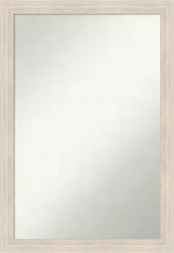 Miniatura 57 de Amanti Art Espejo de baño blanco para sobre el fregadero, 30 x 35 pulgadas, espejo de tocador rectangular estrecho de Eva de oro blanco, marco