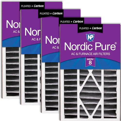 Miniatura 32 de Nordic Pure 16 x 25 x 5 (tamaño real: 15 5/8 x 24 1/8 x 4 7/8) Filtro de aire Air Bear Merv 8 de repuesto para reducción de olores de carbono puro