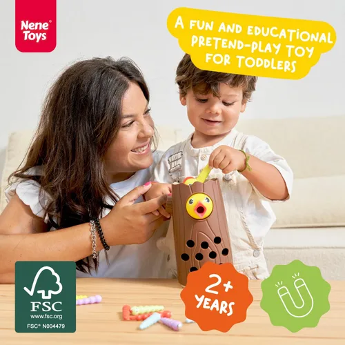 Miniatura 2 de Nene Toys Little Woodpecker - Juguete magnético Montessori para niños de 2 a 4 años - Juguete educativo para niños de 2 a 3 años - Juego