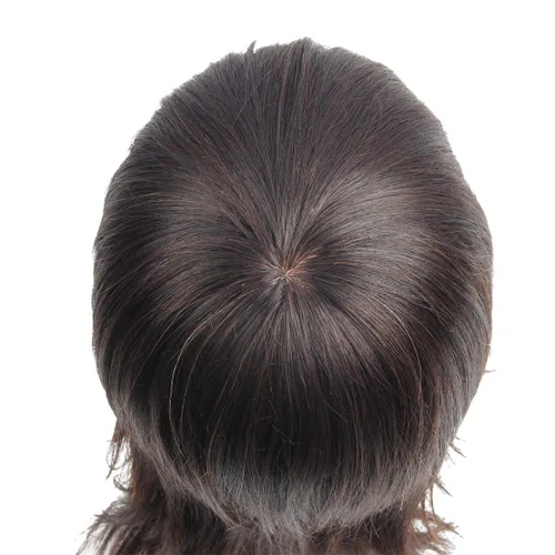Miniatura 4 de Cabeza de maniquí masculino 100% cabello humano entrenamiento cabeza de muñeca para peinado cosmetología cabeza de maniquí para cortar con soporte