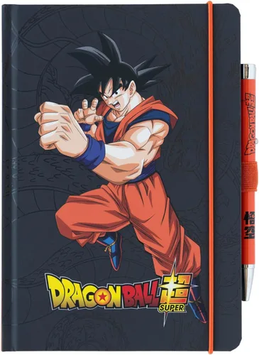 Grupo Erik Cuaderno Dragon Ball Super Goku Premium A5 con bolígrafo proyector, cuadernos A5, bloc de notas A5, bloc de notas A5, bloc de notas A5,
