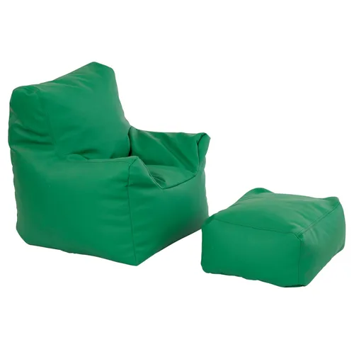 FDP SoftScape - Juego de puf y otomano, muebles para niños, perfecto para leer, jugar videojuegos o relajarse, asientos alternativos para aulas,