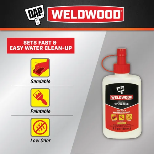 Miniatura 2 de DAP Weldwood - Pegamento para madera original, amarillo, 4 onzas (7079800496)