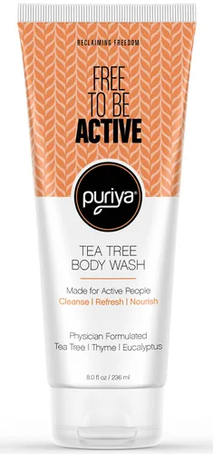Miniatura 7 de Puriya Champú sin sulfato, acondicionador para el cabello con aceite de árbol de té y gel de baño para hombres y mujeres, juego de baño 3 en 1