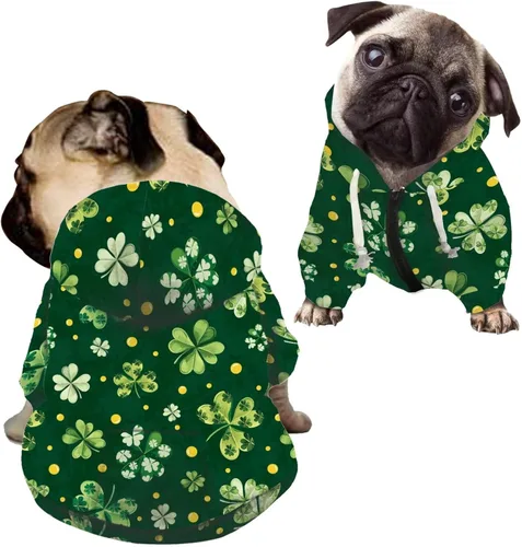 Miniatura 23 de Howilath Disfraz de Halloween de hueso de perro, sudadera con capucha de esqueleto para perro, ropa para mascotas, ropa con cremallera de calavera