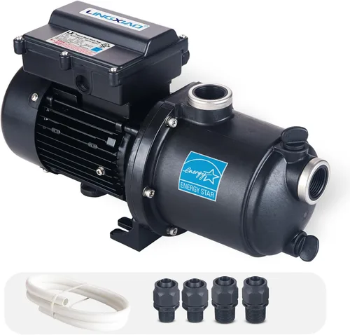 PB4-60 Bomba de refuerzo de piscina, motor de cobre puro, 1.0 HP, 115V/230V, Energy Star, bajo ruido, amplia compatibilidad, fácil instalación para