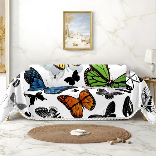 Miniatura 17 de Funda de sofá con estampado de piña a rayas, fundas de sofá para sillón, funda resistente a las manchas, protector universal de muebles