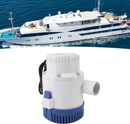 Miniatura 4 de Bewinner Bombas de sentina 3700 GPH de 12 V y 24 V, bombas de sentina eléctricas sumergibles para plomería marina, bomba de sentina eléctrica