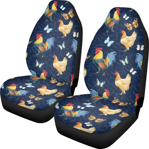 Miniatura 10 de Fundas de asiento de coche con estampado de bandera estadounidense, fundas cómodas para asientos de automóvil, duraderas, ajuste universal