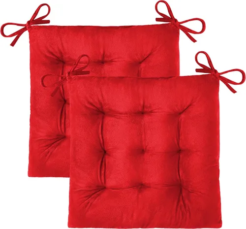 Miniatura 45 de OVOV 1 paquete de cojines para sillas de comedor, cojines de asiento suaves para sillas de escritorio de cocina, cojines cuadrados para sillas