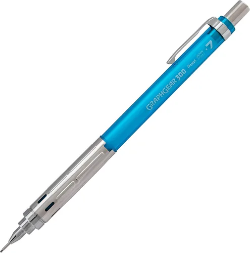 Miniatura 8 de Pentel GraphGear 300 - Lápiz mecánico, caja de 12 lápices, color negro, 0.028 in