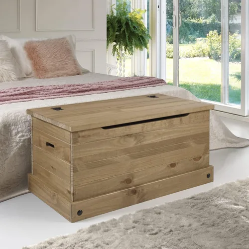 Miniatura 2 de Tronco de almacenamiento de madera Corona otomana Muebles Dash