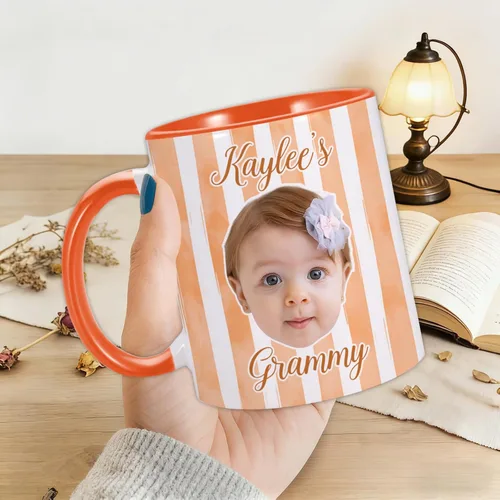 Miniatura 6 de Taza de café personalizada con cara de bebé, taza personalizada con foto, nombre y título, cumpleaños, Navidad, día del padre, día de la madre, baby