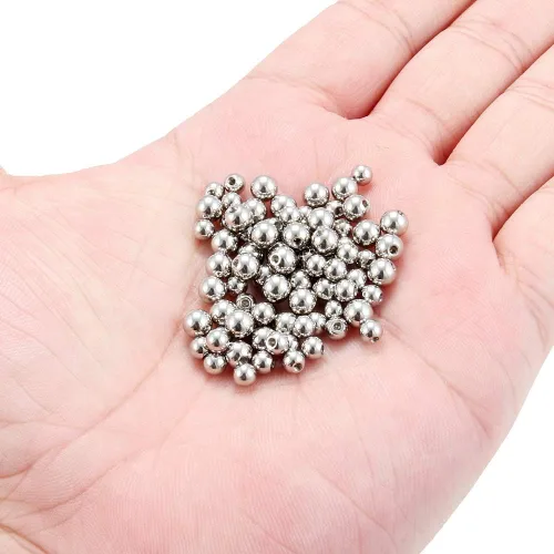 Miniatura 8 de Ruifan - 60-80 unidades, bolas de repuesto de acero quirúrgico 316L, joyería corporal, piercing, 16G 14G, producto unisex, para roscar en barra