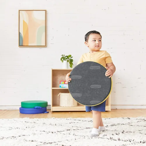 Miniatura 9 de ECR4Kids SoftZone Carry Me - Cojines de piso para asientos flexibles de aula, espuma de 3 pulgadas